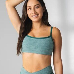 NWOT Vitality Daydream Block Square Bra - Evergreen Marl (Green) - Size S